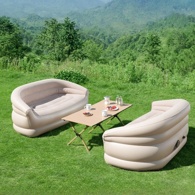 

Inflatable sofa Lazy outdoor camping Sleeping artifact Music festival Air sofa Portable air bed Picnic sitting and lying down