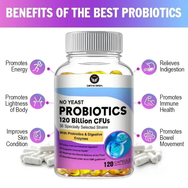 Probiotics, Male And Female Probiotics, Daily Probiotic Supplements, Help Alleviate Occasional Bloating And Bloating