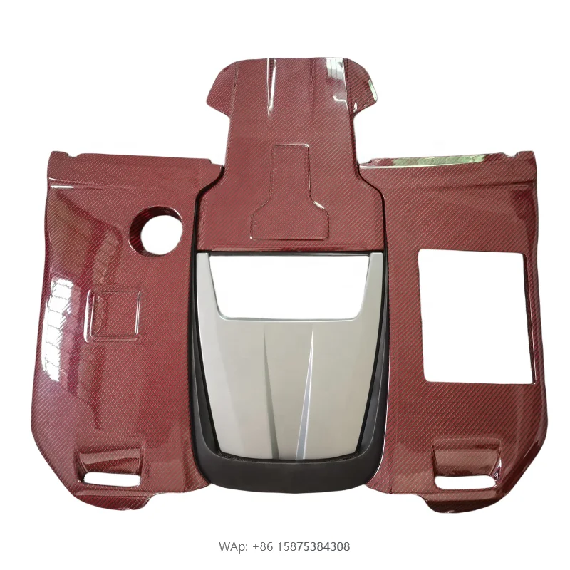 

Replacement G900 Rocket Style Red Dry Carbon fiber Car Engine Cover Frame Interior Part For W464 G63 G500