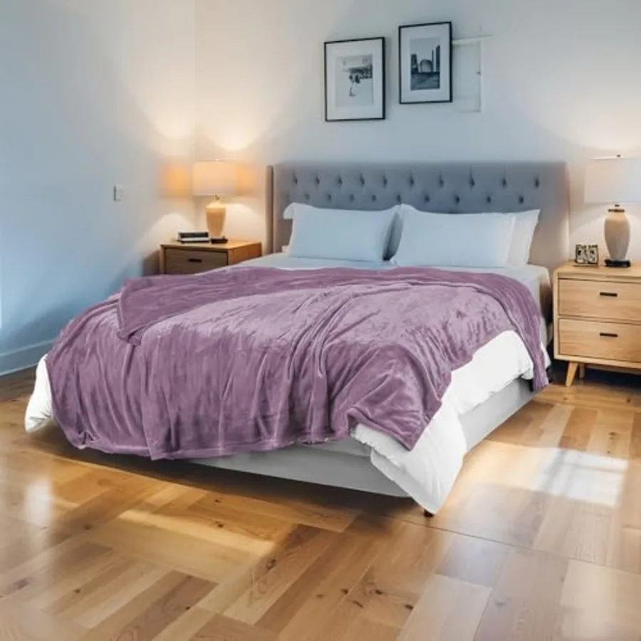 

Electric Heated Blanket 84"x90" Queen Size Flannel Heated Blanket Cozy and Warm for All Night 5 Heat Settings and 10 Hours Auto