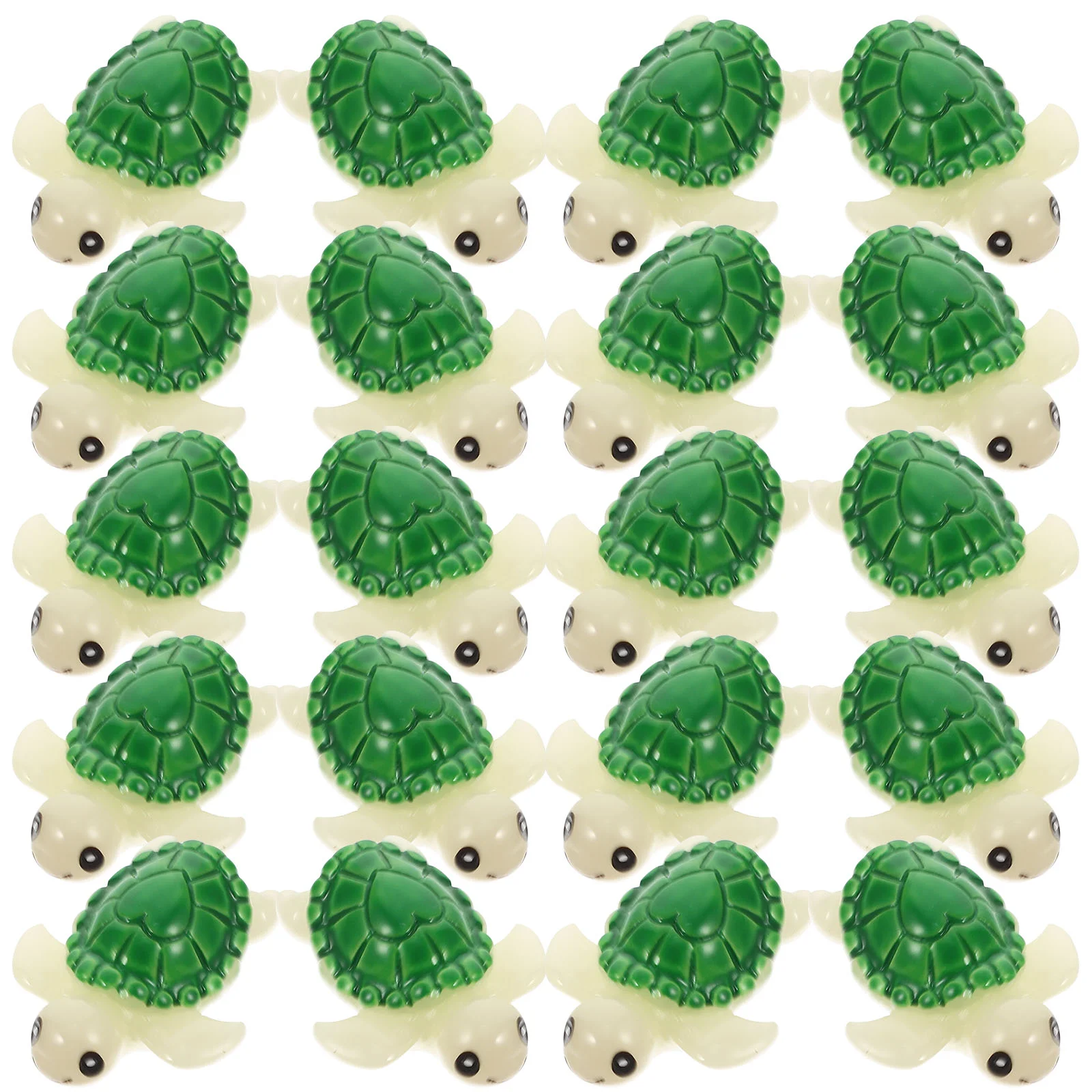 

20 Pcs Mini Turtle Model Decorative Miniature Tortoise Statue Small Container Figure Toy Tabletop Figurine Multi-function Glass