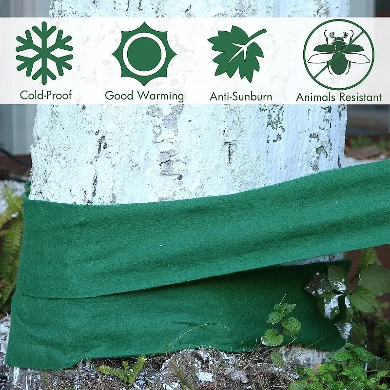 

Tree Protector Wraps, Wrap for Winter, Winter-proof Antifreeze Bandage Burlap Wrap for Tree Trunk Guard Shrub Plants