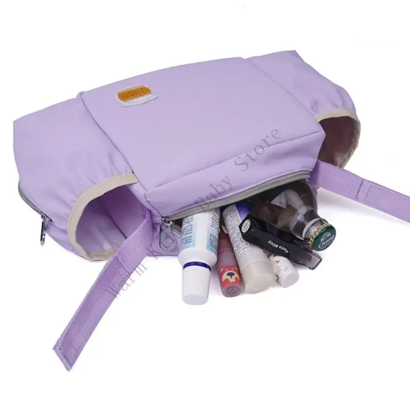 XXFE المحمولة حفاضات السفر مقسم حقيبة مانعة للتسرب الداخلية تناسب معظم عربات التسوق عربات التسوق تصميم قابل للطي للآباء