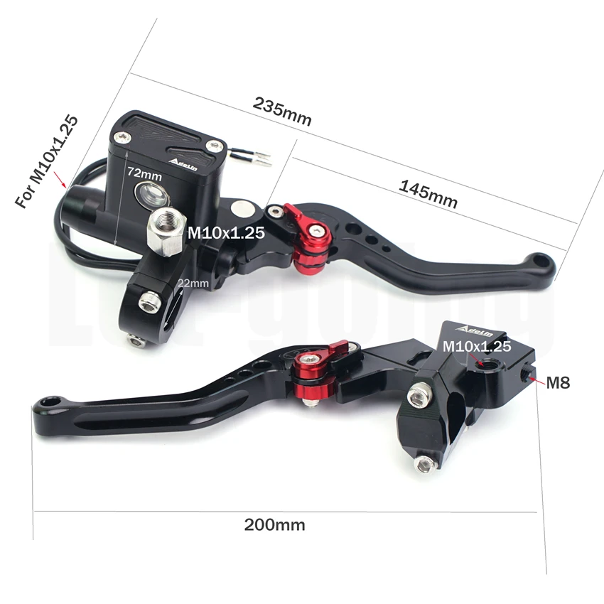 22mm Universal Motorcycle Clutch Hydraulic Brake Master Cylinder Adelin PX6 For YAMAHA MT 09 07 R1 R3 R6 Honda CB650 CBR650