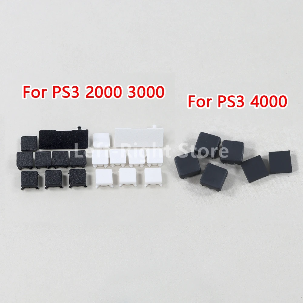 5sets Dust Rubber Feet Pad Feet Plastic Screw Cover Kit For Sony PS3 4000 For Playstation3 PS3 Slim 2000 3000 Host