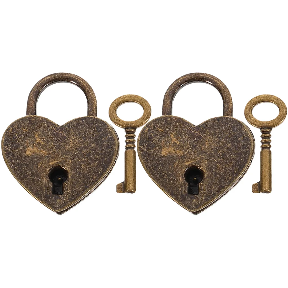 

Reliable Workmanship Zinc Alloy Love Lock Heart Shaped Padlock For Couple Gifts Travel Luggage Suitcase Diary Book