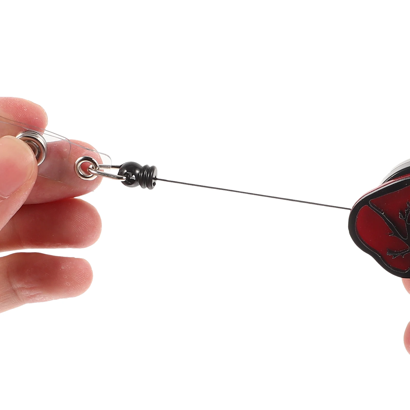 

2Pcs Heart Shape Retractable Badge Holder Clip Lightweight Strong Plastic for Nurses Medical Staff School Id Card Reel Portable