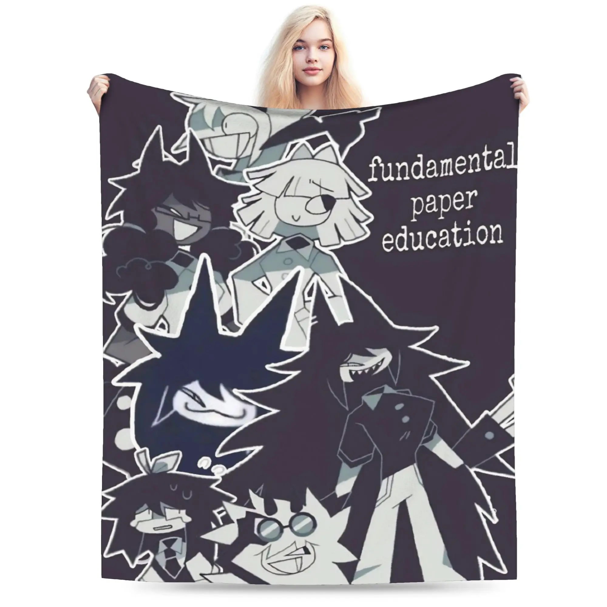 FPE Fundamental Paper Education Blanket Multi-size Super Soft and Warm  Throw Blankets for Couch Sofa and Bed
