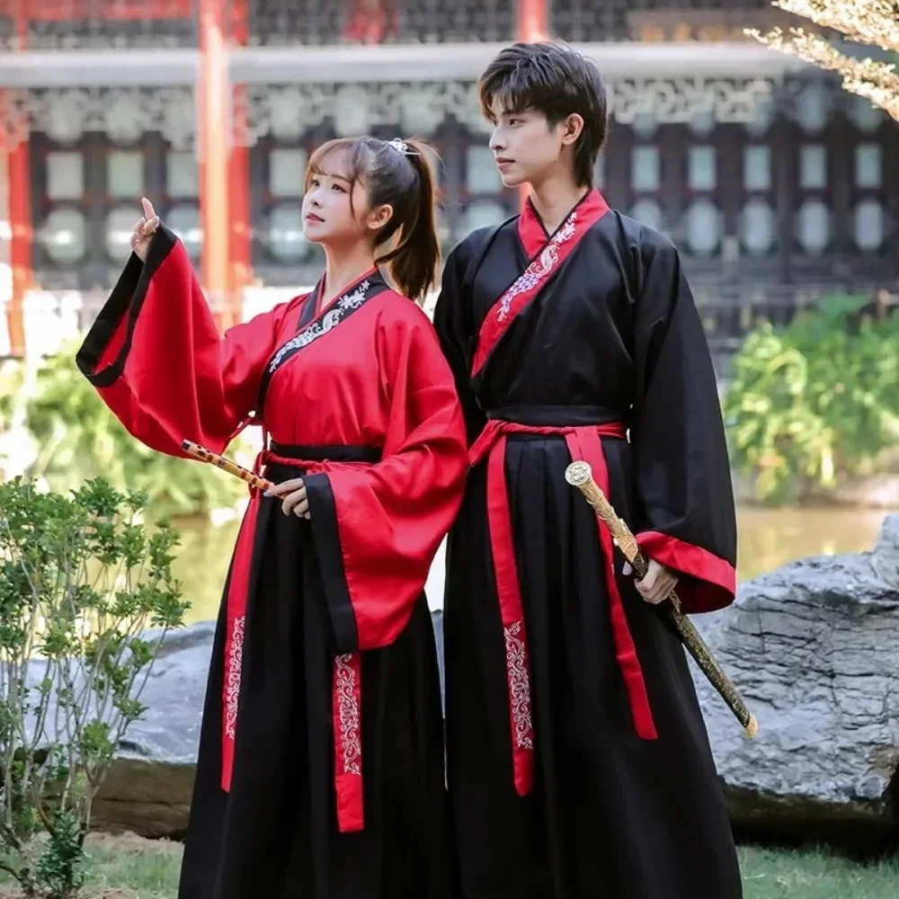 2 Piece Set Suit Traditional Clothes for Men Clothing Vintage Cosplay Chinese Hanfu Dress Embroidery Women Clothes Ethnic Style