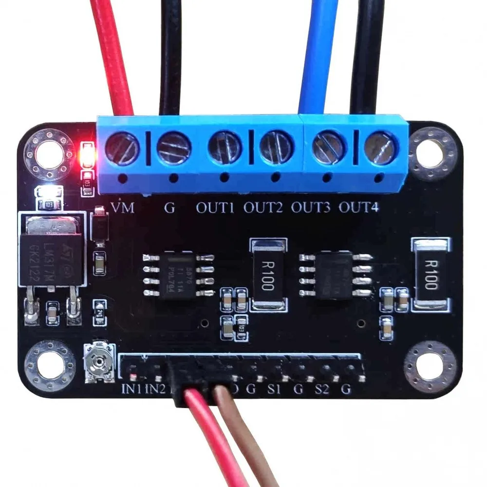 

DRV8870 High-power Dual-channel DC Motor Drive Module 6.5V-45V PWM Speed Regulation DC Driver Board With Overcurrent Protection