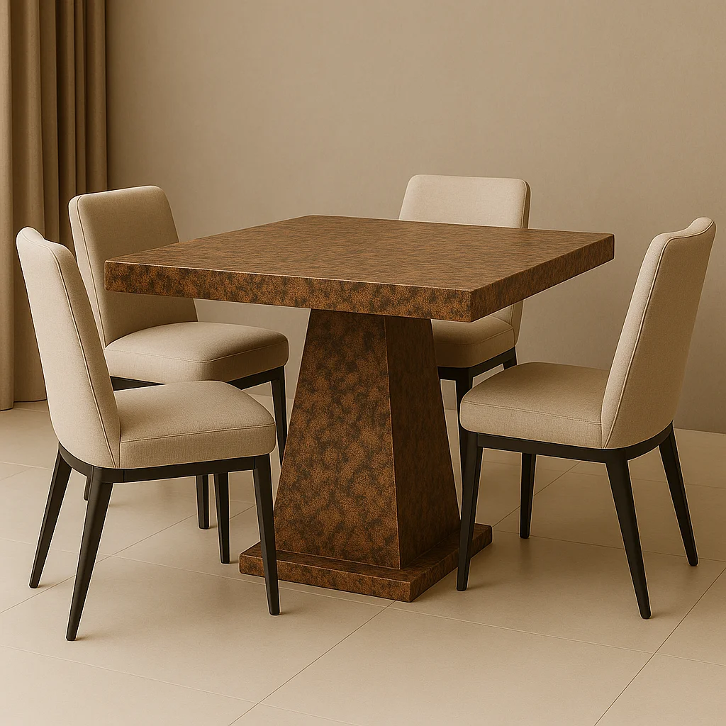 

Modern combination dining table and desk with premium granite countertops for home or office use