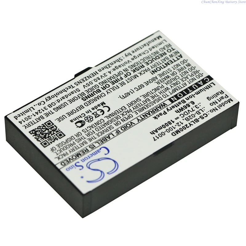 

3.7V 1800mAh Battery LB-02B B-02B 12-100-0017 for Biolight M69 JB2102D FABILLS SVINA Evita 4, For BIOLIGHT/Bolate AnyYiew A2