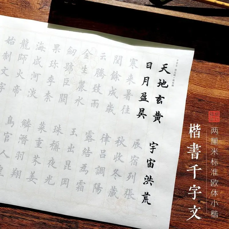 

[Thousands of characters in regular script in European style] Tian Yingzhang's 2cm brush calligraphy copy calligraphy