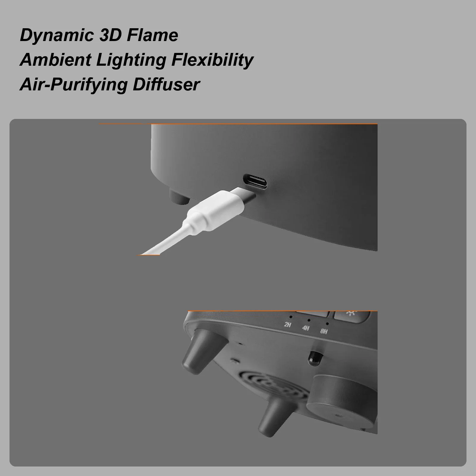 

Огнеувлажнитель воздуха, 7-цветный увлажнитель воздуха с светлым пламенем, машина с дистанционным запахом, ультра-тихий умный, 200 мл, с таймером для рабочего места на счетчике