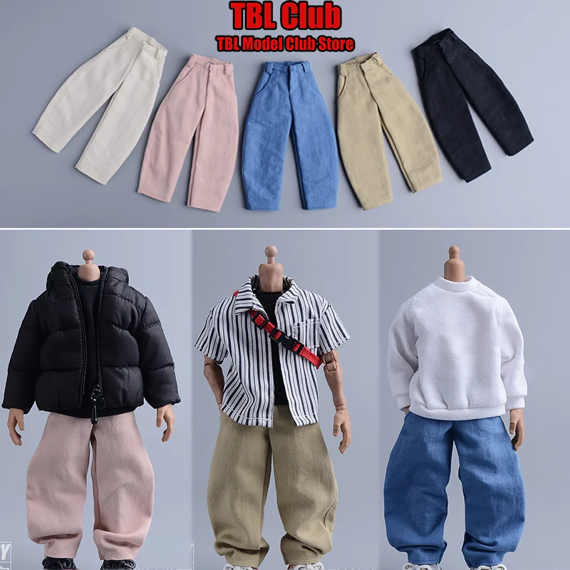 

1/12 Scale Street Fashion Office Dressing Scimitar Pants Male Clothes For Romankey notta-02W VTOYS 6-inch Soldier Action Figure