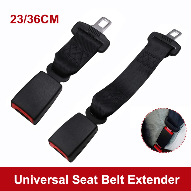 Universal Car Seat Safety Belt Extender Clip Extension Auto Fasteners Buckle for 23/36MM Tongue Adapter Car Seat Accessories