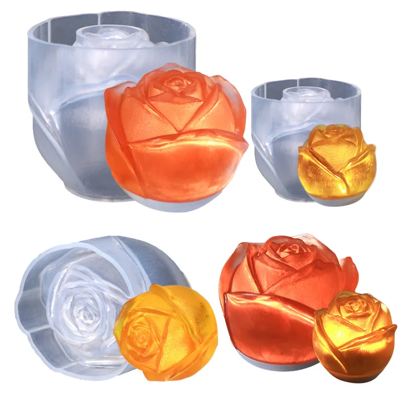 

Proud DIY Dropping Mold Rose Ice Grid Silicone Mold Office Dropping Specimen Decoration