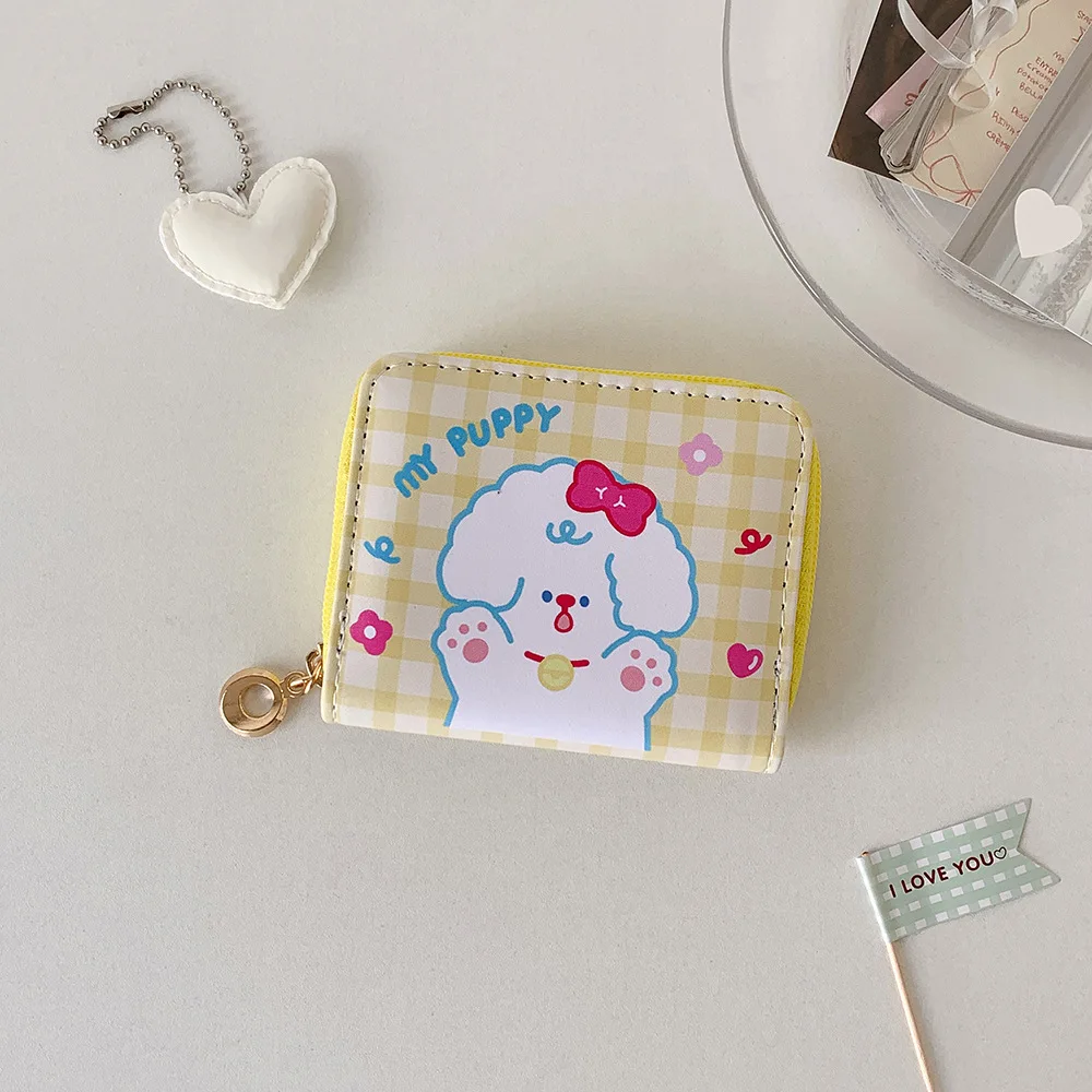 Dompet Koin Kelinci Dompet Multi-Kartu Nyaman Tempat Kartu Kulit Pu Dompet Beruang Lucu Multi-Kartu Untuk Saku Hadiah Hari Ibu