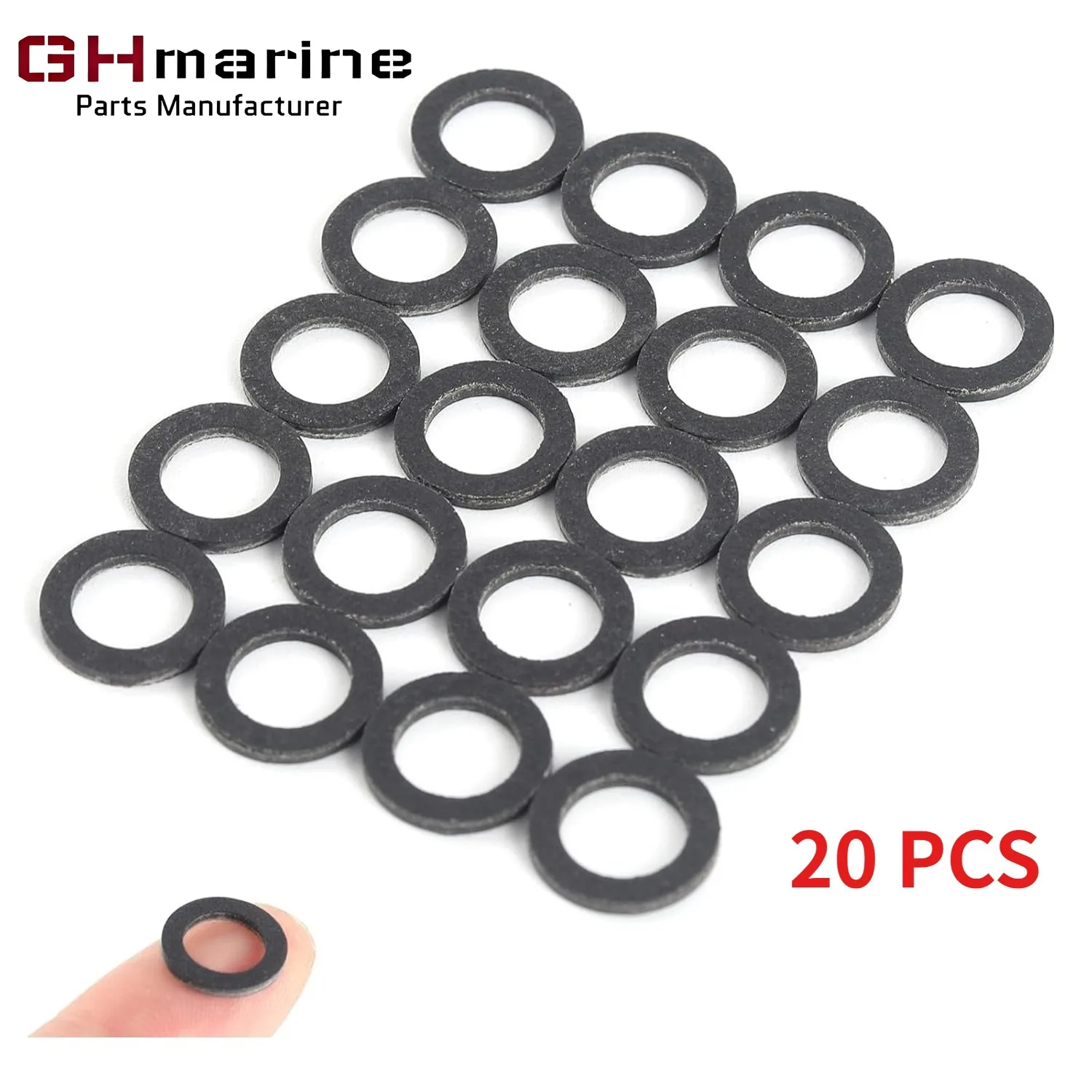 Exact Lower Unit Oil Drain Gasket for Most Yamaha 4-stroke Outboard Motor Models 90430-08020-00 & 90430-08003-00