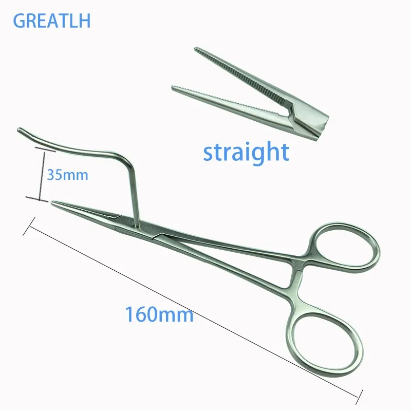 1pcs Pet Sterilization Pliers Ligation Fixed Forceps Ovary Ligation Sterilization Pliers Veterinary Ligation Tool