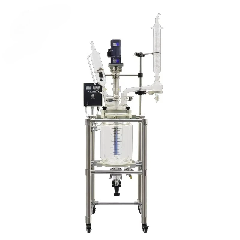 

Factory - Direct 10L Glass Reactor for Laboratory Dissolving, Mixing and Stirring