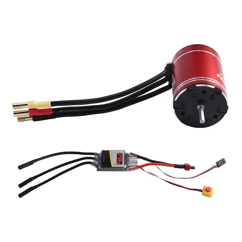 [Promotion】 High-Speed Brushless Motor 3650 2800KV And 75A Brushless ESC For Arrma Traxxas Hsp Redcat Rc4wd Tamiya Axial Scx10