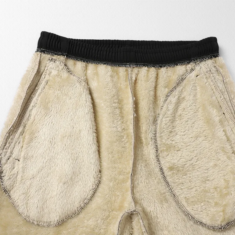 New Winter Lamb Wool Warm And Thick Sports Trousers For Men Fashionable Comfortable Versatile Outdoor Casual Straight Leg Pants