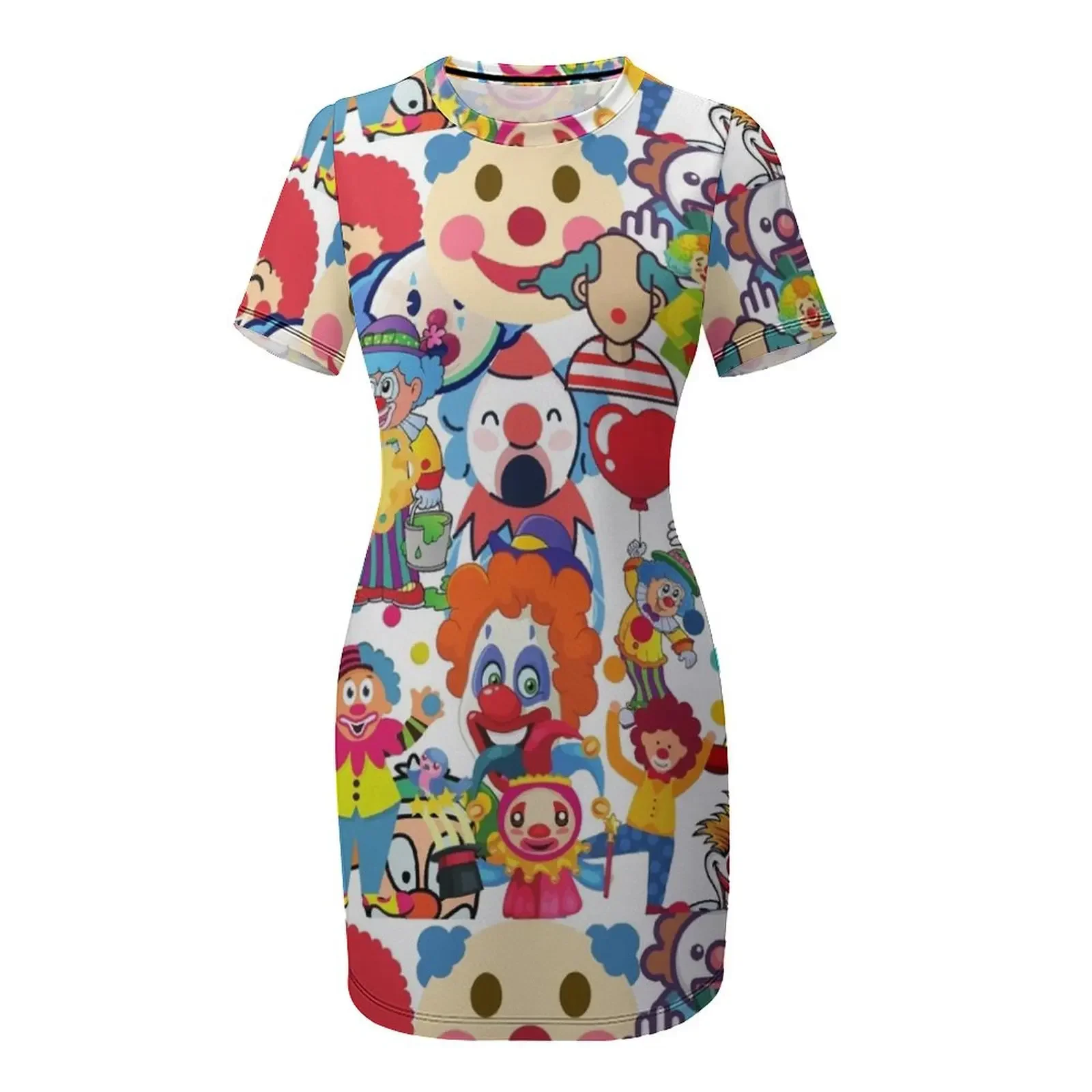 Kolekcja Klaunów Sukienka z krótkim rękawem sukienki plażowe sukienka letnia damska 2025 sukienki na studniówkę letnia sukienka damska 2025