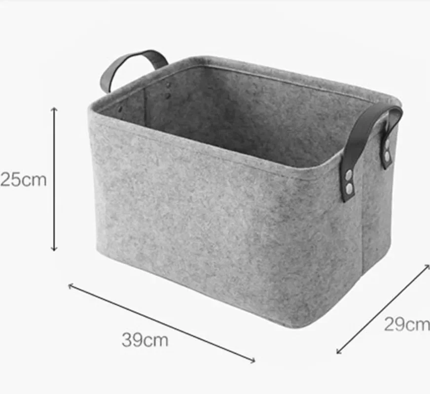 Laundry Basket Felt Toy Book Foldable Storage basket Dirty Clothes Toys Holder Container Living Room Bathroom Organizer ZM73017