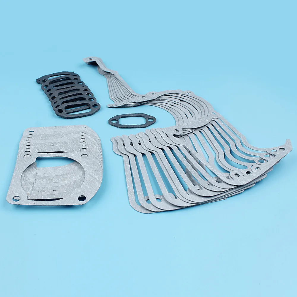 Imagem -05 - Cárter Cilindro Silenciador Junta Kit para Husqvarna 266 268 272 Motosserra 272xp 268k 501522604 10 Peças Lote 66 61
