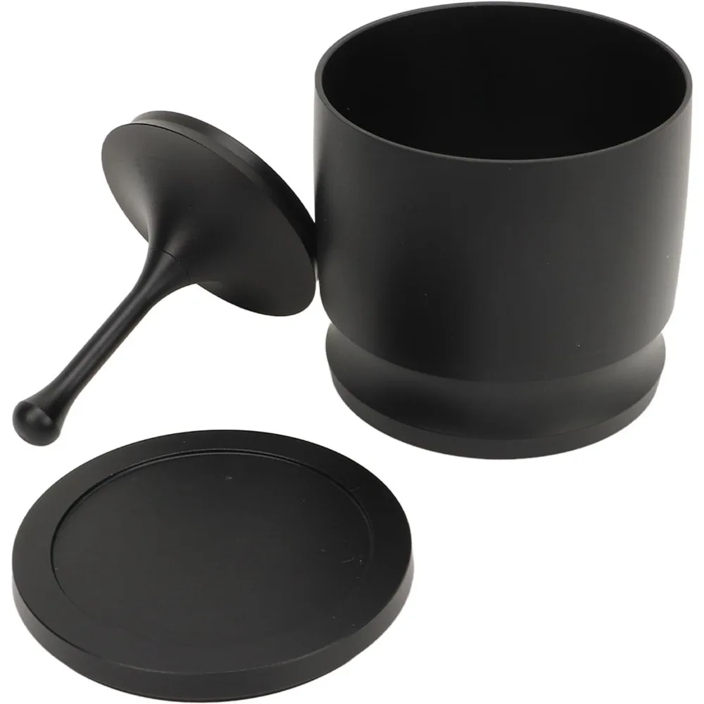 

58mm Coffee Dosing Rings Press Aluminum Alloy Espresso Coffee Powder Receiver Container Anti Flying Dust Powder Cup