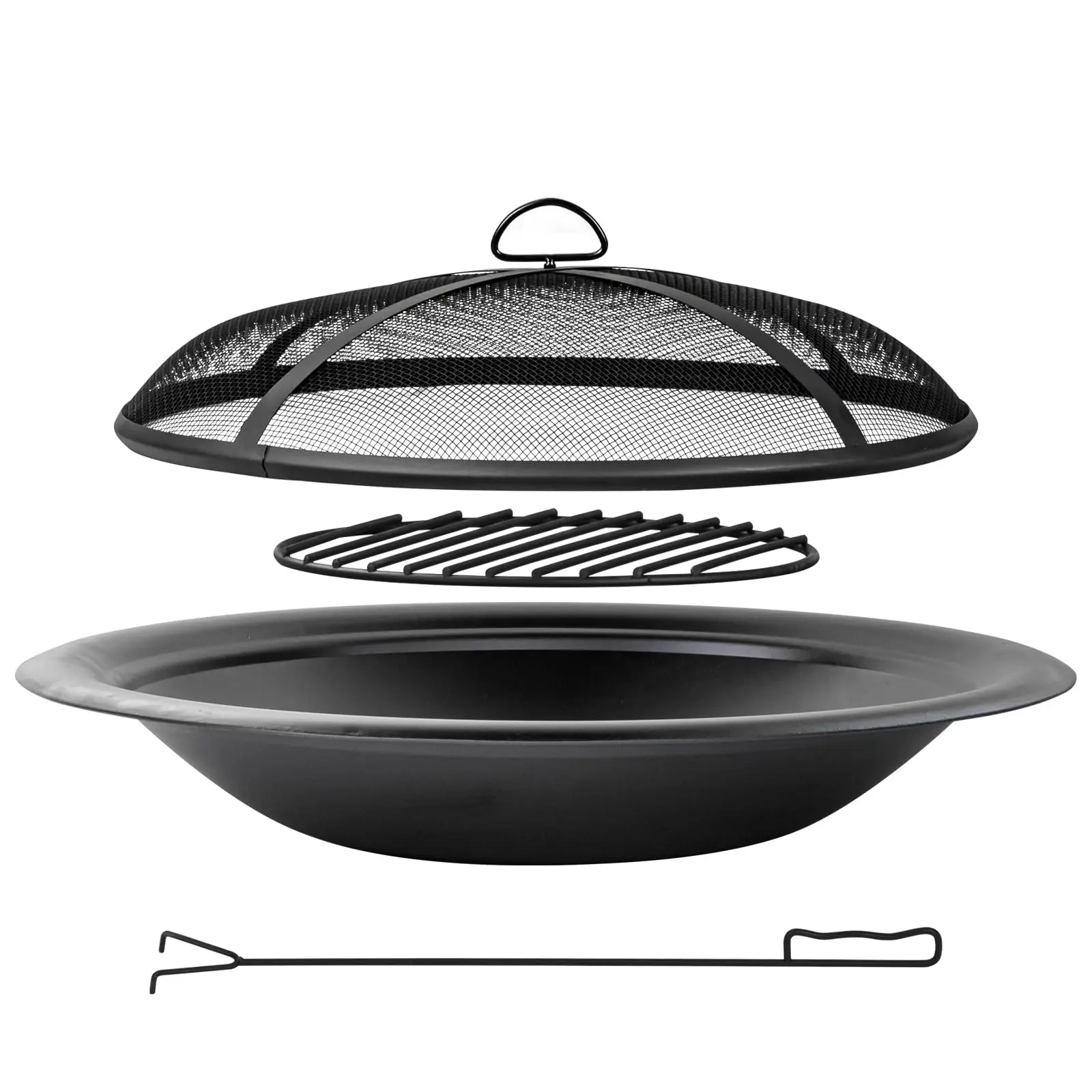 28 inch Steel Fire Pit Bowl for DIY or Replacement Existing Fire Pit