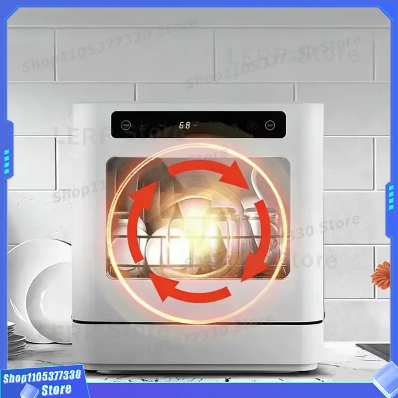 Mini Dish Washing Machine Large Capacity Portable and Movable Household Free Installation Desktop Small Dishwasher