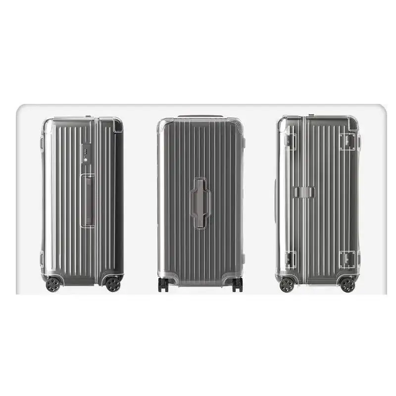 Clear PVC Dustproof Luggage Protector Cover Universal Shell Guard For Large Hard‑Shell Travel Trunk Suitcase Accessory