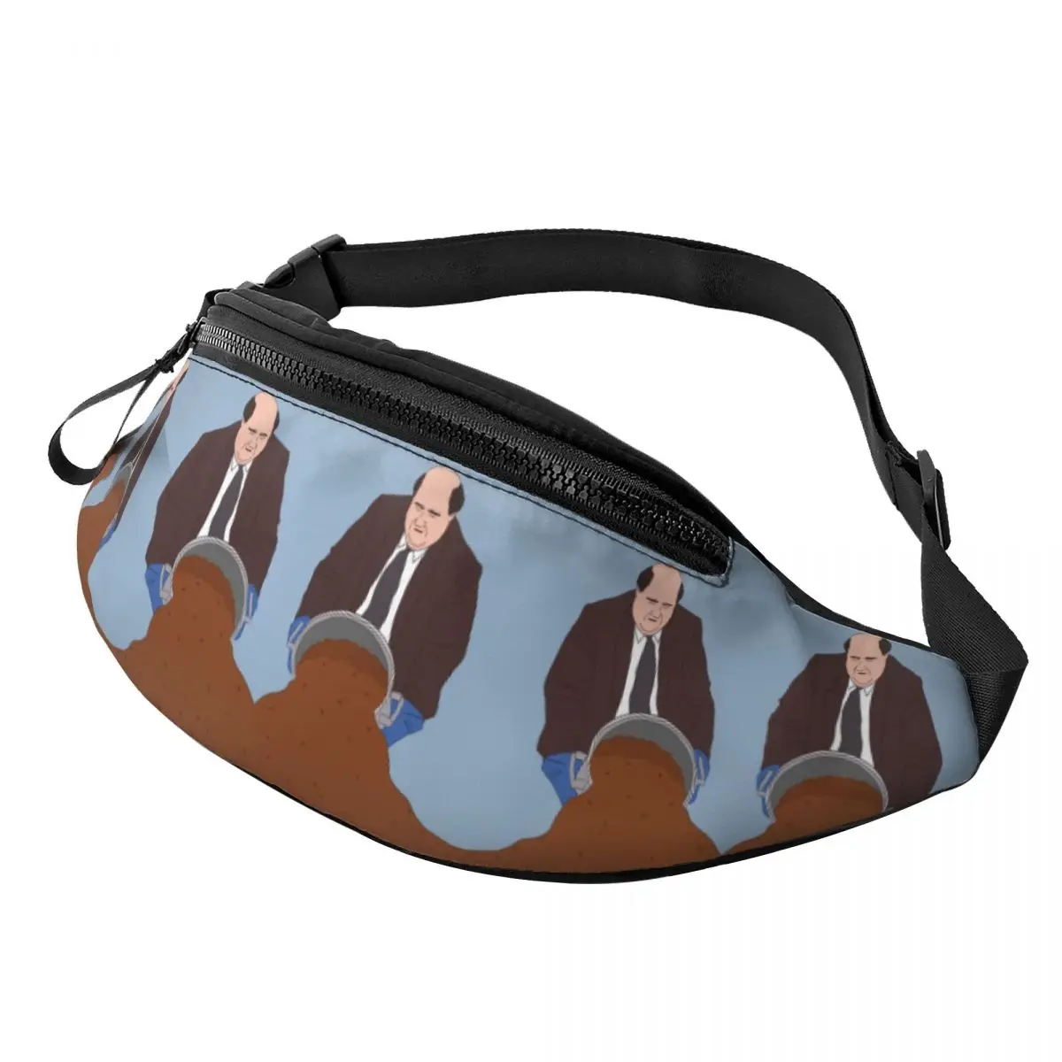 Custom Kevin's Famous Chili Fanny Pack para mulheres e homens, Cool The Office TV, Crossbody Waist Bag, Traveling Phone Money Pouch