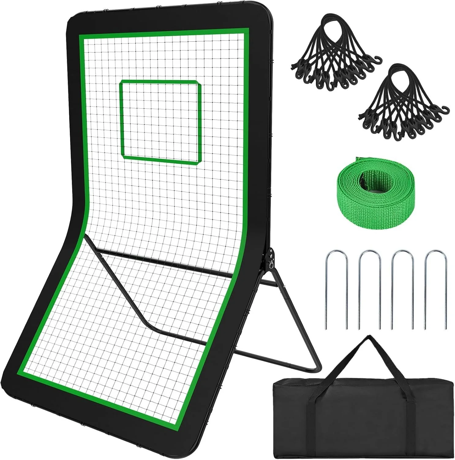 

Регулируемая сетка для бейсбола и софтбола объемом 7*4 фута, многоугольный аксессуар для тренировок с отскоком