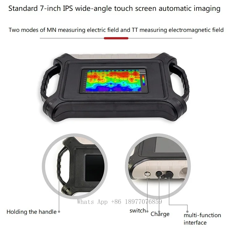 New ADMT-200AX Mineral Ores Detector Underground Water Detector Mine Locator Gold Finer Equipment Detection Survey Machine