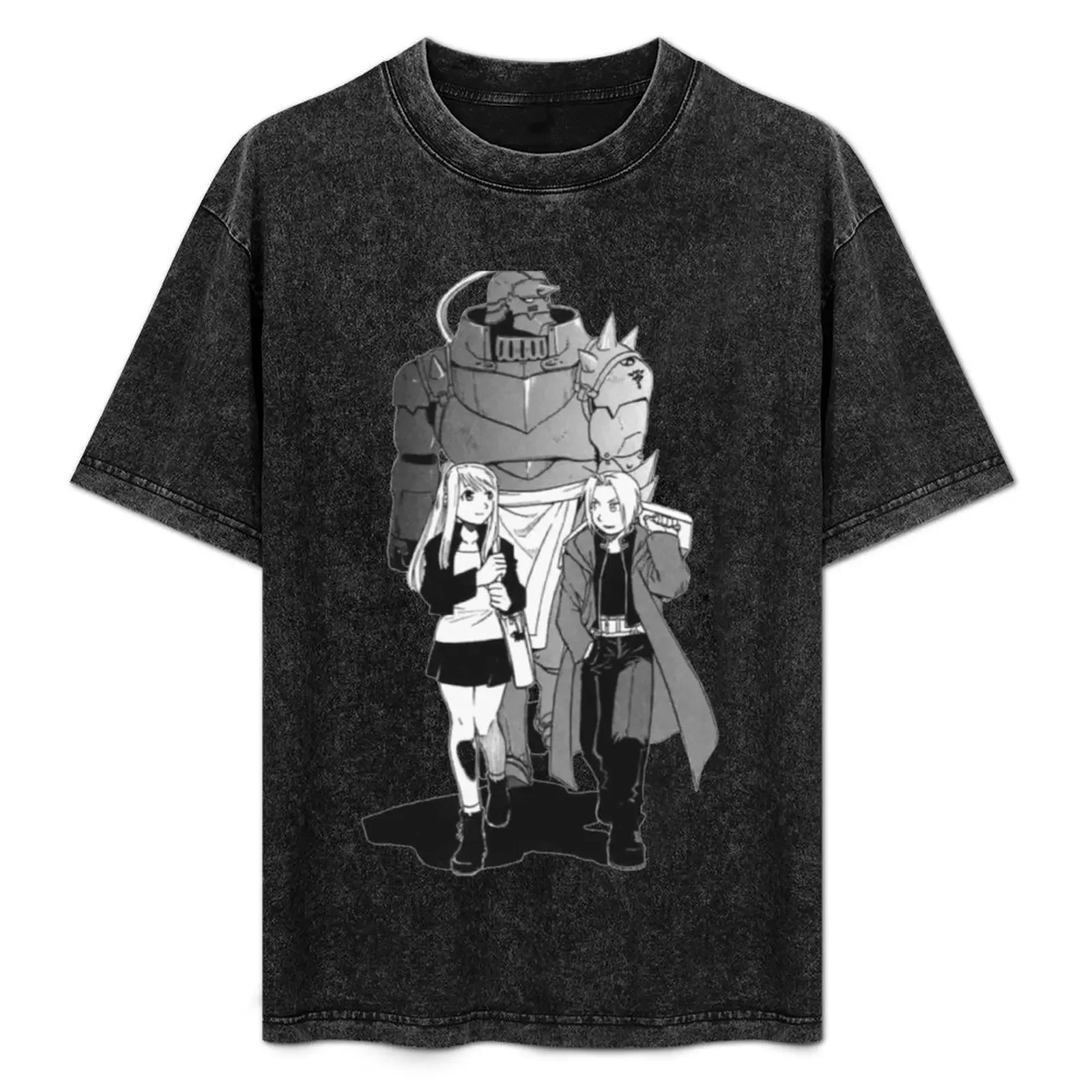 

edward and alphonse elric and winry rockbell T-Shirt summer clothes funny costumes plain funny meme t-shirts mens tall t shirts
