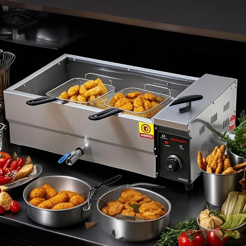 

Профессиональная промышленная фритюрница для жарки курицы и пончиков / Коммерческая фритюрница для глубокой жарки (распродажа)