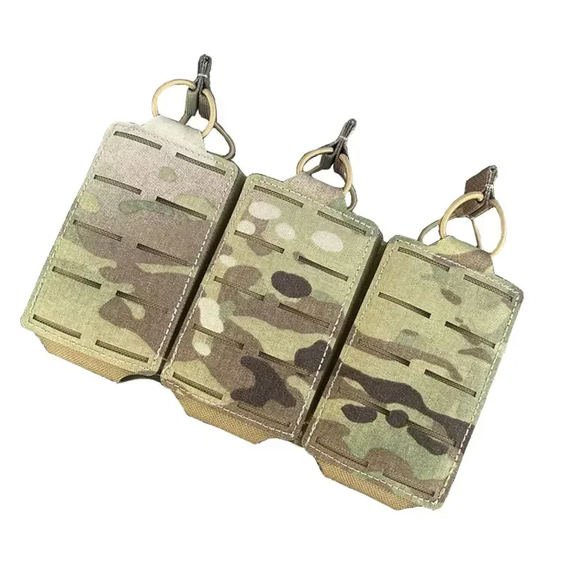 

Tactical 556 Mag Pouch Multicam Triple Mag Carrier Pouch Laser Cut Airsoft MOLLE Magazine Pouch Gear