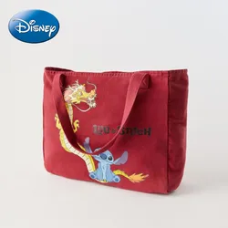 Nowe płótno Disney cute cartoon Stitch damska torba na ramię modnych pojemna torba mody