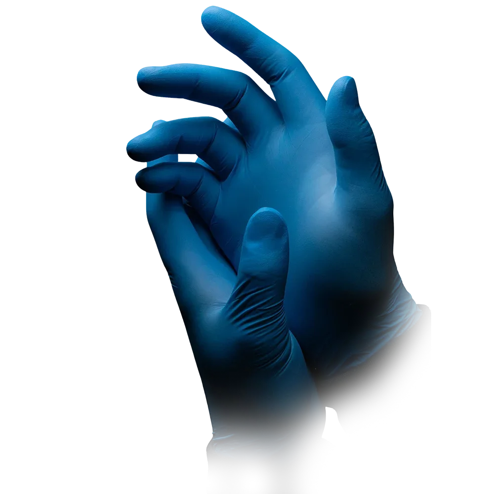 Blue nitrile gloves powder free blue eco-plus AMpri