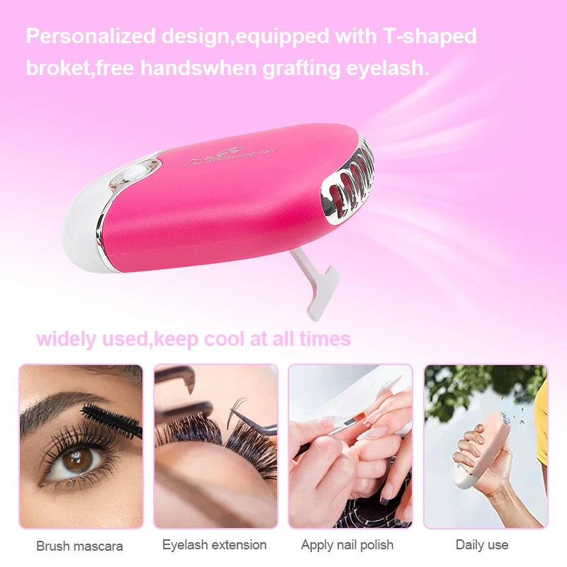 USB Mini Wimpers Fan Enten Wimper Tool Lash Lijm sneldrogende Wimper Extension Gewijd Droger Blower Make-Up Accessoires