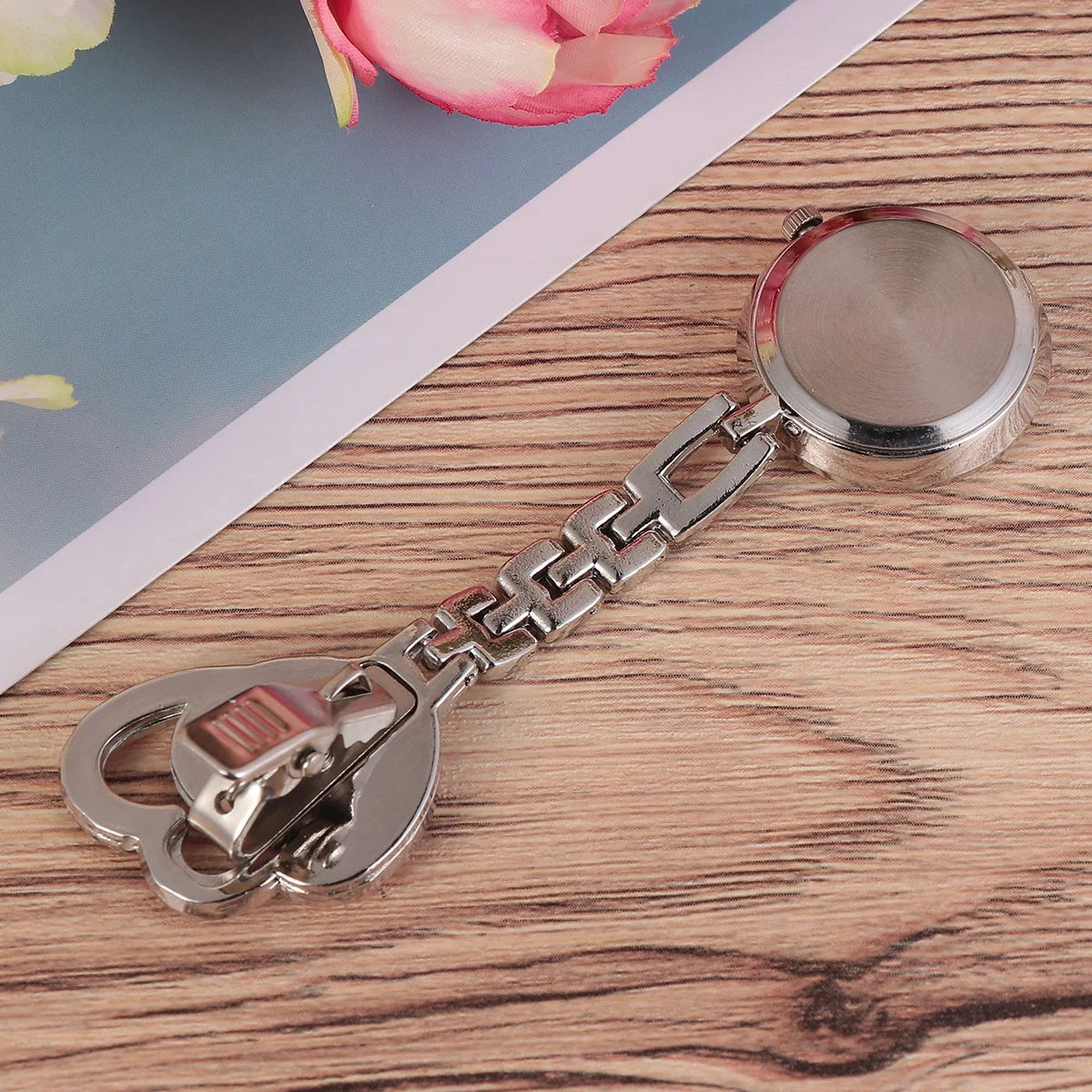 Relojes para hombres Enfermera Bolsillo Moda Colgante Número Forma creativa