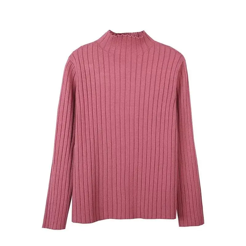 

Fashion Tops 2023 Women Autumn Winter Pullover Sweater Casual Woman Clothes Female OL Girls Cute Sweaters Turtleneck BVy1639