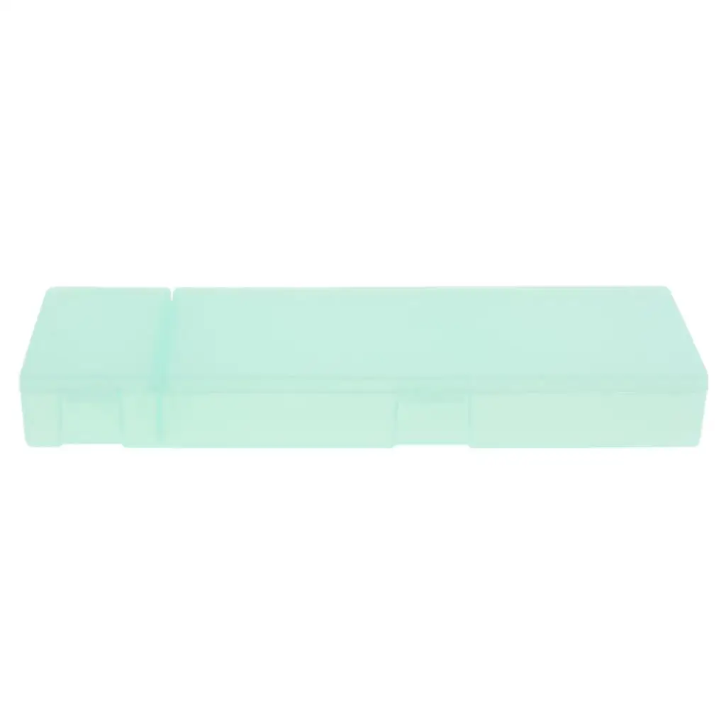 Plastic Pencil Case Pen Storage Box for School Office Tabletop Organizer
