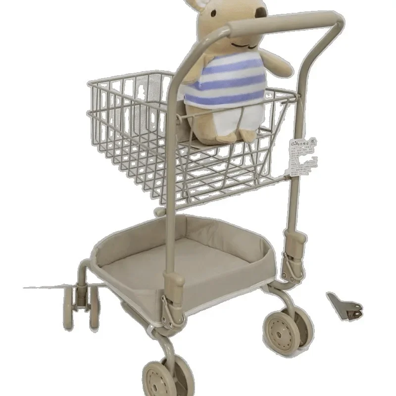 

Toy simulation shopping mall play house child ins supermarket storage trolley