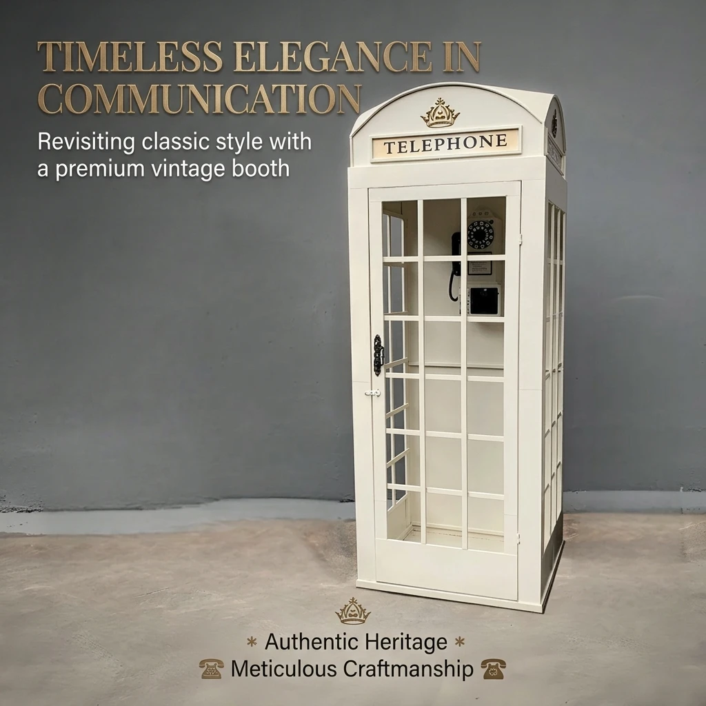 phone Booth Wedding Decoration With Artificial Flower Pink Detachable Design
