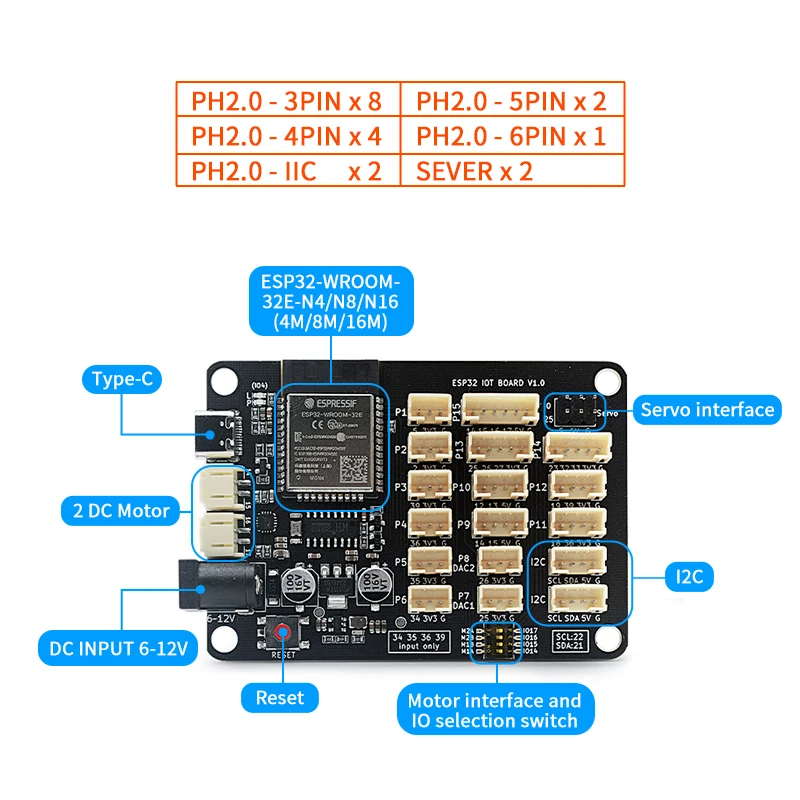 ESP32 Development Board Wireless WiFi Bluetooth module Ultra-Low Power Consumption Dual Core ESP32-WROOM-32E ESP32 IOT Board