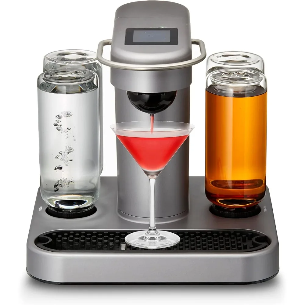 Cocktail Making Machine - Automatic Mixology Home Bar Cocktails Mixing Maker - Push Button  Mixed Drink Capsule Dispenser Shaker